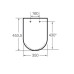 Комплект структура за вграждане 4 в 1 The Gap Rimless, ROCA